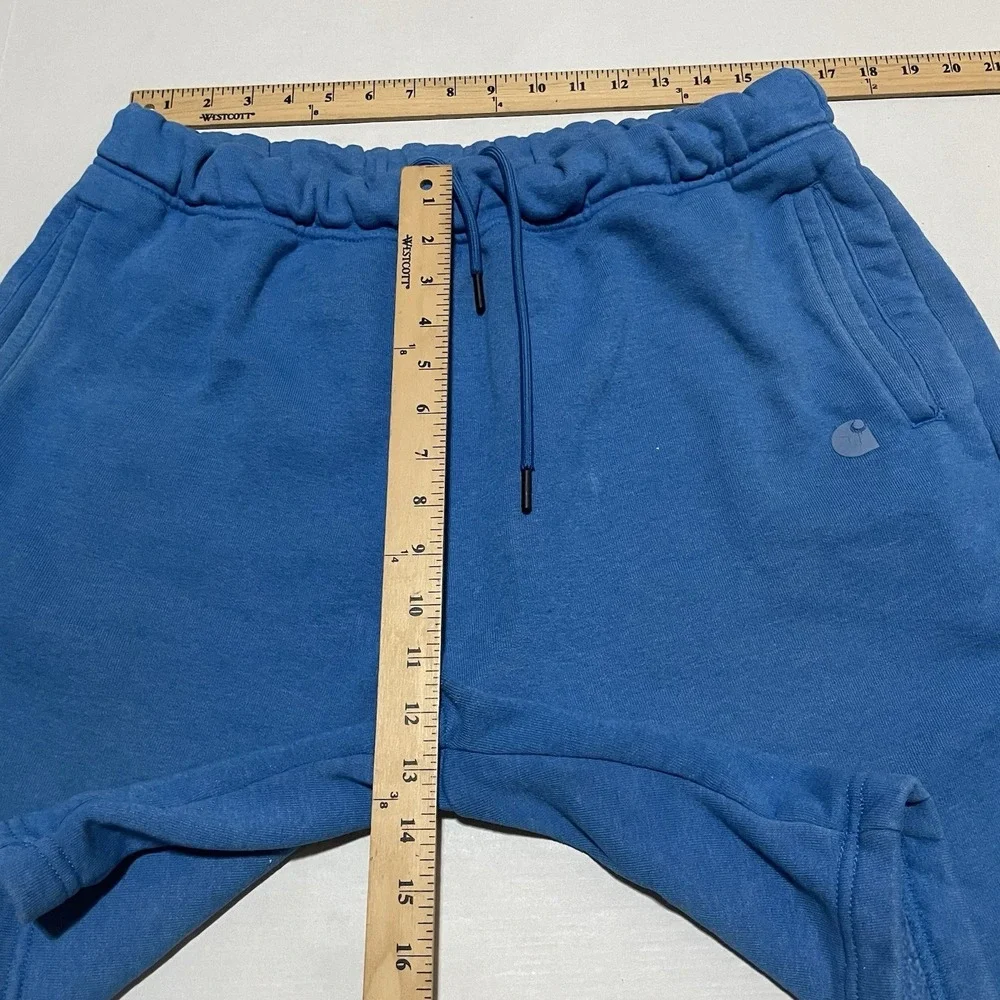 Carhartt Relaxed Fit Fleece Sweat Short Blue Mens Size Large 8